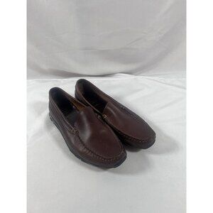 Allen Edmonds Boulder Shoe Mens Brown Leather Venetian Loafer Moc Toe Sz. 12